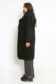 Black Super Soft Faux Fur Coat