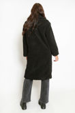 Black Super Soft Faux Fur Coat