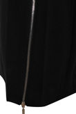 Black Tailored Side Zipped Overcoat