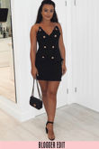 Black Denim Mini Dress
