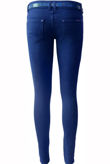 Blue Belted Super Soft Skinny Jeans