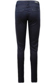 Navy Glitter Textured Zip Detail Skinny Jeans