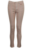 Pink Striped Skinny Jeans