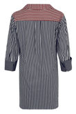 Two Tone Stripes Tunic Shirt