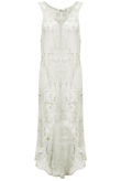 Cream Crochet Maxi Waistcoat 