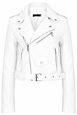 White PVC Biker Jackets