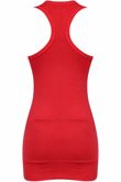 Red Muscle Vest Top