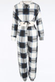Check Cropped Hoodie & Jogger Loungewear