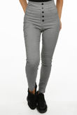 Check High Waisted Skinny Trouser
