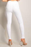 White Frayed Hem Jeggings