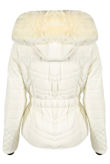 Fleece Fur Hood Puffer Jacket