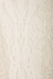 Cream Crochet Maxi Wais-tcoat 