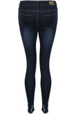 Frayed Ankles Skinny Fit Jeans