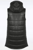 Long Faux Leather Gilet