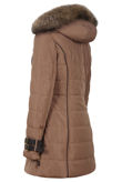 Beige Matte Finish Puffer Coat