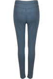 Blue Denim High Waist Tube Jeans