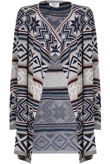 Aztec Print Pull Over Cardigan