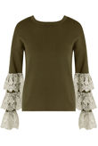Mix pack Layered Lace Bell Sleeve Jumper