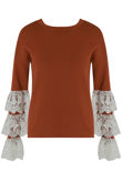 Mix pack Layered Lace Bell Sleeve Jumper