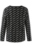 Black LOVE Slogan Full Sleeves Tee