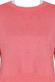 Pink Back Slit Lined Peplum Hem Jumper 
