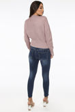 Rose Front Bow Knot Knitted Jumper