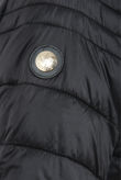 Black Full Zipped Hooded Puffer Jacket