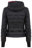 Black Full Zipped Hooded Puffer Jacket