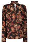 Floral Printed Ruched Neck Top