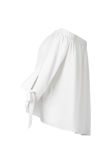 White Off Shoulder Knot Sleeve Blouse