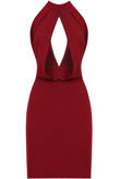 Wine and Black Front Cut Out Layered Bodycon Dress- mix pack