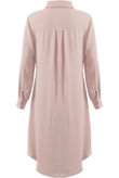 Rose Long Wrap Tie Shirt Dress