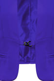 Royal Blue Puff Sleeve Hook Fastening Short Blazer 