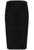Suede Front Slit Button Up Midi Skirt 