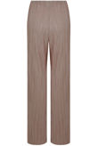Beige Crinkle Palazzo Trouser