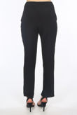Black Front Slit Trousers