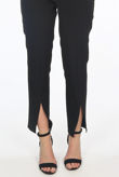 Black Front Slit Trousers