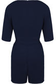 Navy Front Tie Up Playsuit