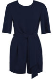 Navy Front Tie Up Playsuit