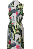 Cactus Print Longline Tailored Sleeveless Blazer