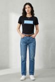 Runway Printed T-Shirt in BLACK