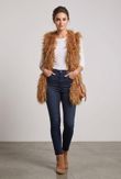 Taupe Faux Fur Gilet