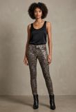 Leopard Print Low Rise Skinny Jeans