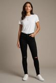 Black Ripped Denim Skinny Jeans 