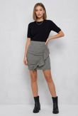 Gingham Ruffled Skirt