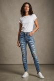 Denim Ripped & Shredded Jeans
