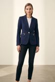 Navy Detail Single Button Blazer