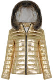 Golden Metallic Padded Coat