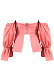 Pink Bandeau Off The Shoulder Top