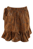 Foil Reptile Frill Trim Mini Skirt